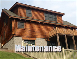  Flat Rock, North Carolina Log Home Maintenance